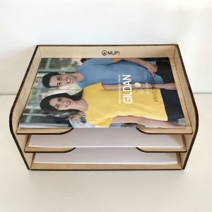 MUPi圓角實木A4文件架